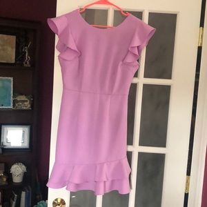 Light purple woman’s ruffled dress